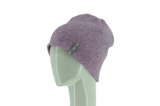 Rozā melandža cepure