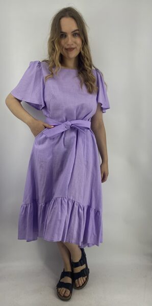 Linen dress Lavender